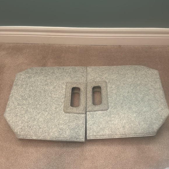 NWOT - 6 PIECES FELT SMALL BASKET - GREY - Picture 5 of 5